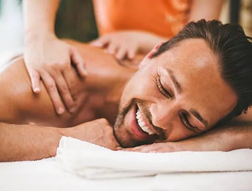 Relaxing after massage